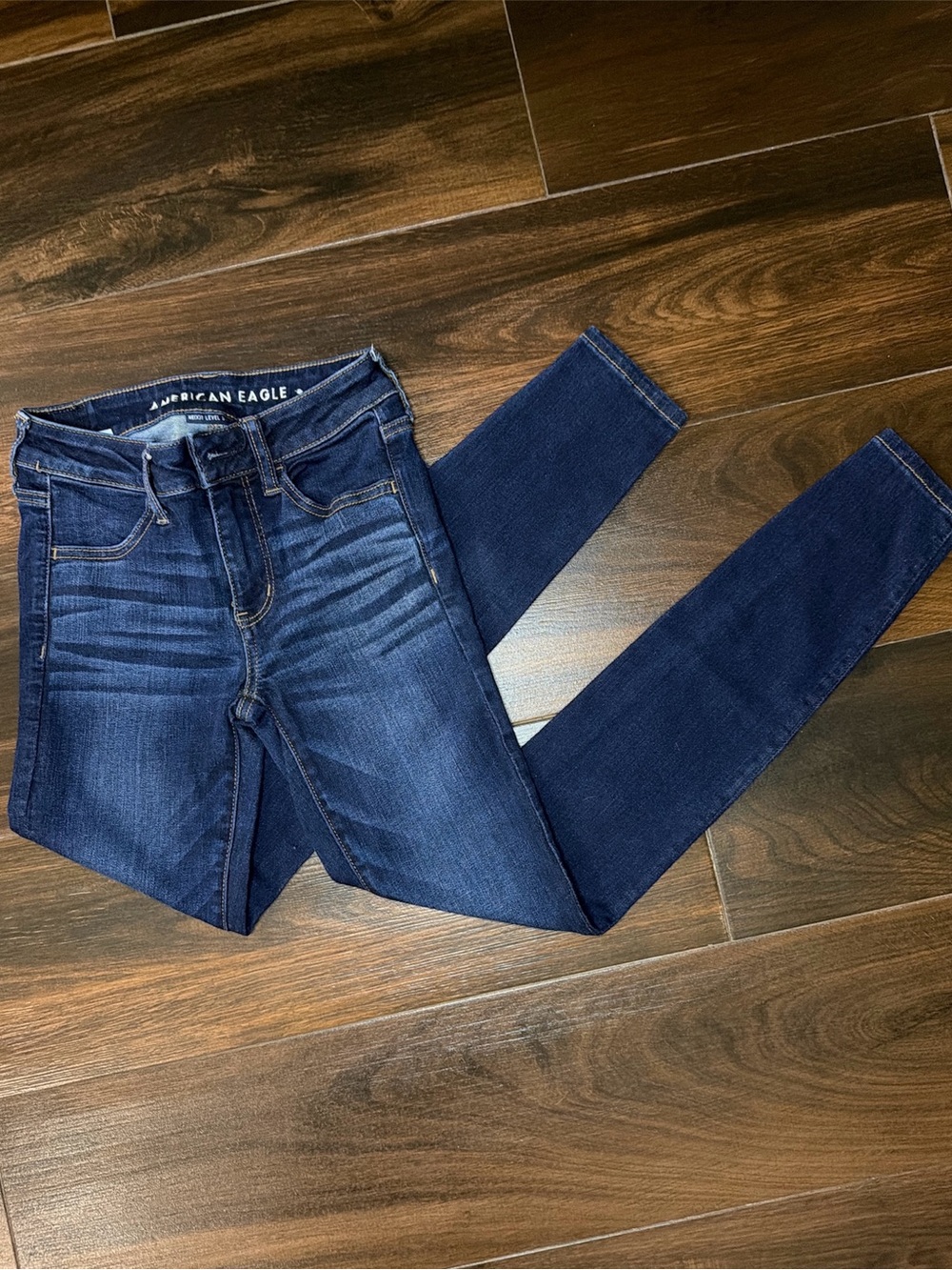 American Eagle Outfitters Women's Dark Indigo Skinny Jeans